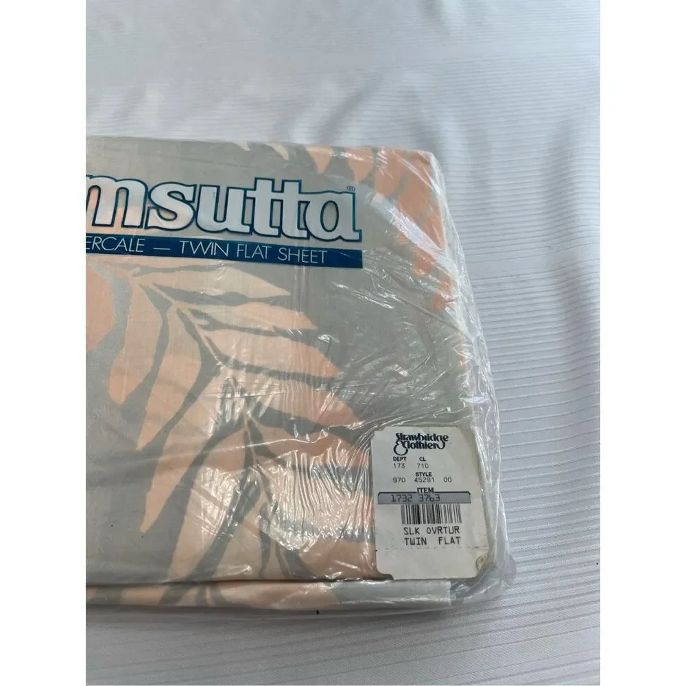Wamsutta No Iron Twin Flat Sheet VTG Sealed
